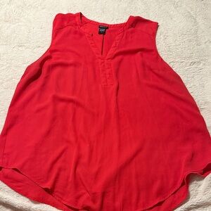 Torrid Bold Red Sleeveless Blouse 2